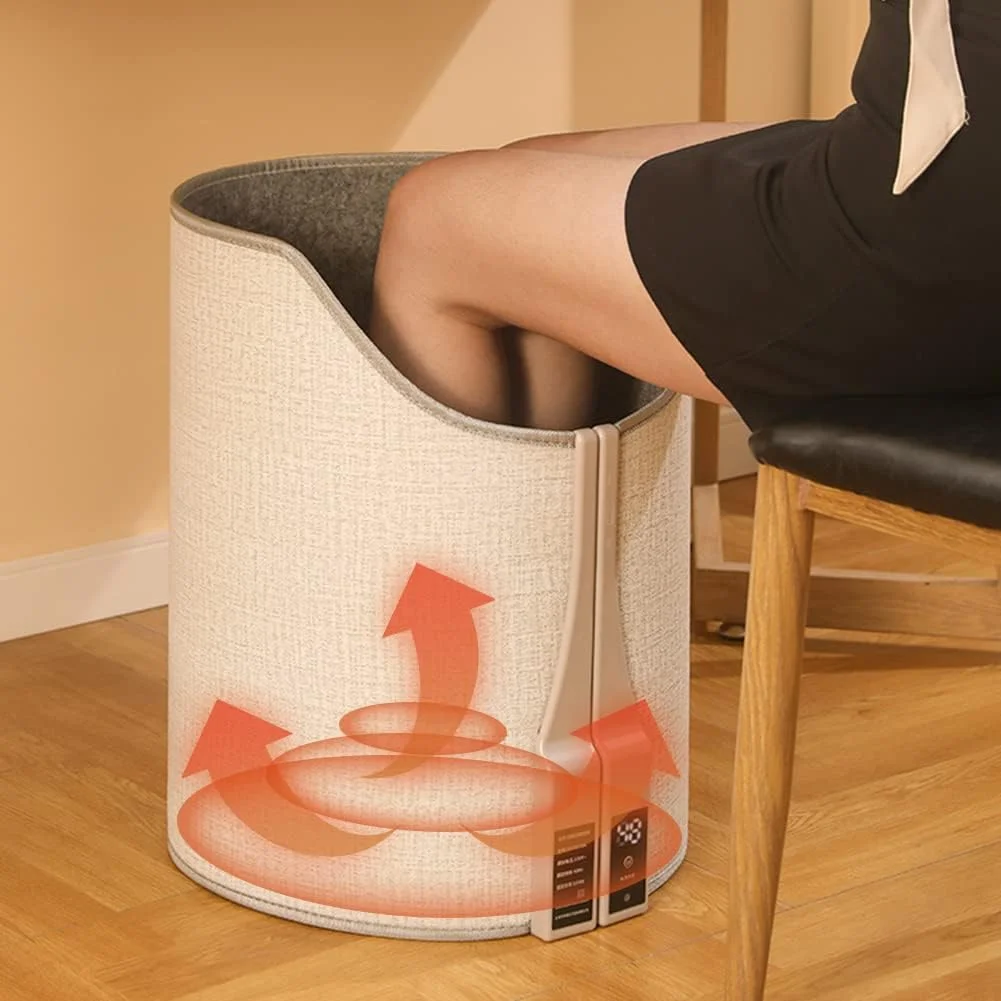 گرم کننده شخصی نالاکال، گرم کننده برقی 360 درجه تاشو برای گرم کردن پا، گرم کننده بی صدا برای میز اداری، گرم کننده زیر میز با تایمر 3 ساعته، عملکرد کم مصرف