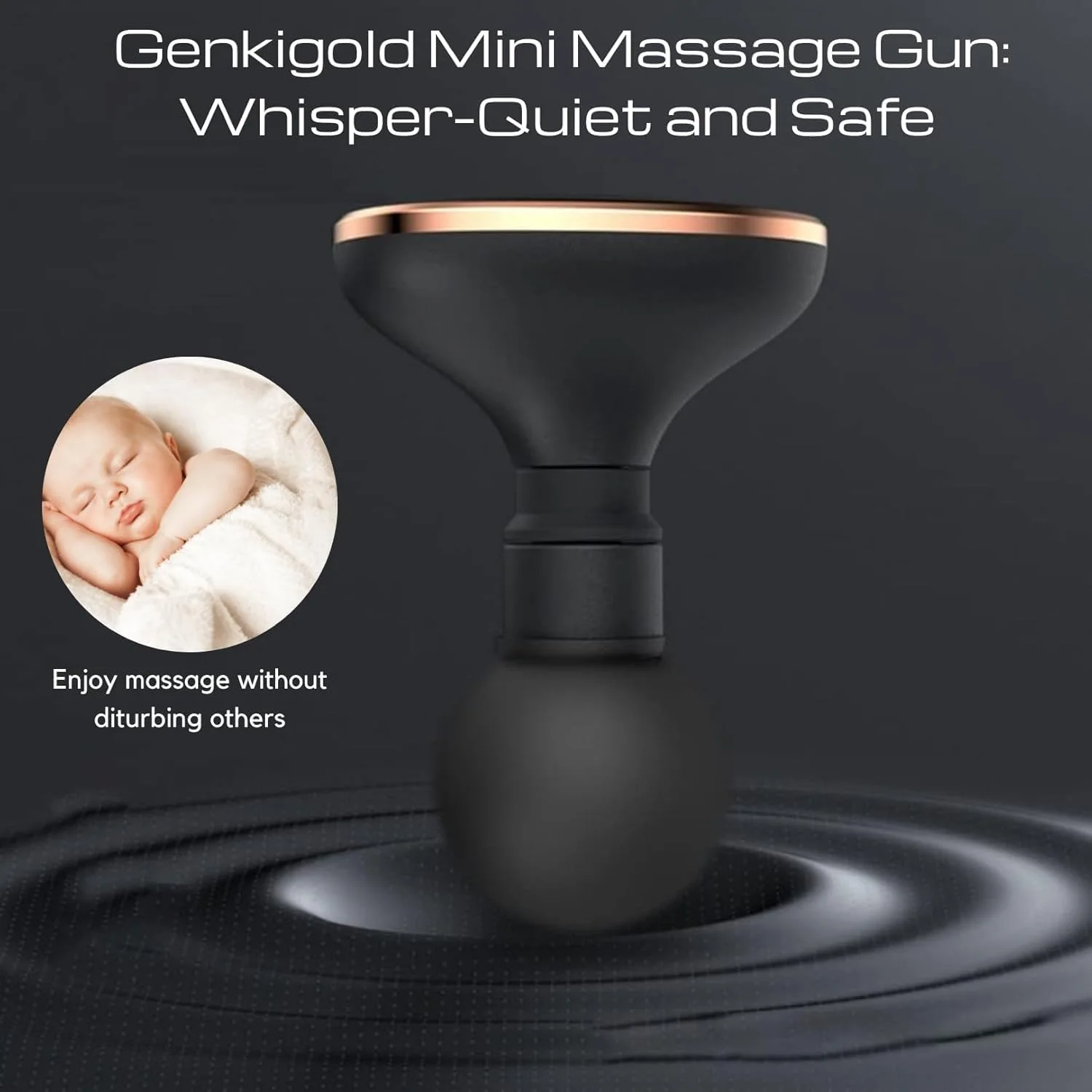 تفنگ ماساژ مینی، تفنگ ماساژ ورزشی مسافرتی جمع و جور، ماساژور دستی قابل حمل برای شانه، گردن و پشت، 3200 دور سرعت ارتعاشی بی صدا