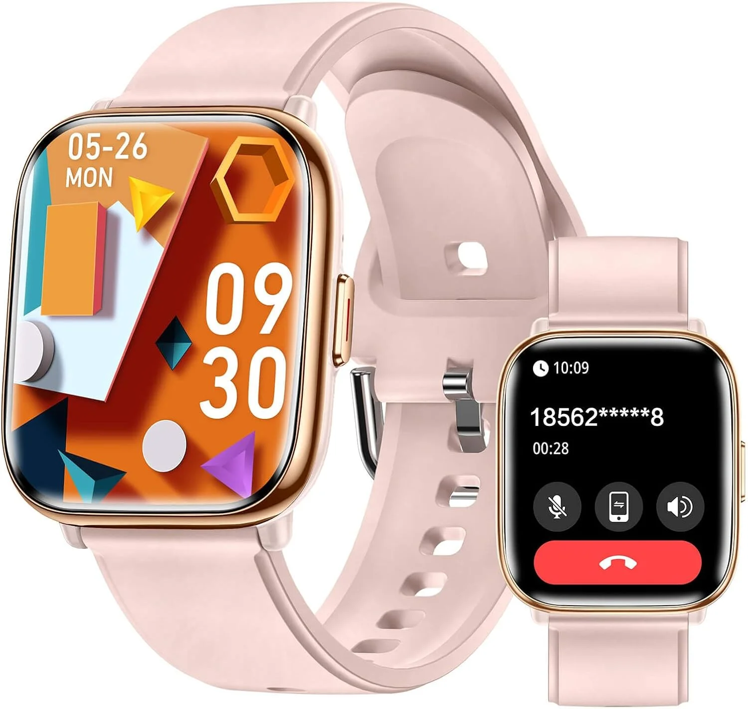 ساعت هوشمند زنانه 2025، ساعت هوشمند سبک وزن 1.75 اینچی زنانه با هوش مصنوعی Da GPT، پایش 24 ساعته ضربان قلب/ SpO2/ فشار خون/ خواب، ردیاب تناسب اندام ورزشی با 120 حالت، ضد آب IP68 برای اندروید و iOS
