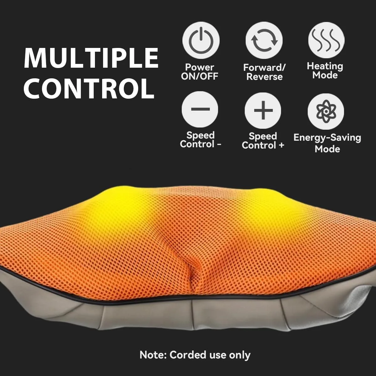 ماساژور گردن و کمر (BS) با گرمایش شیاتسو، 6 حالت کلیدی برای آرامش عضلات و تسکین درد، ایده آل برای شانه، کمر و پا در خانه، محل کار و ماشین، ارائه راحتی نهایی، بژ