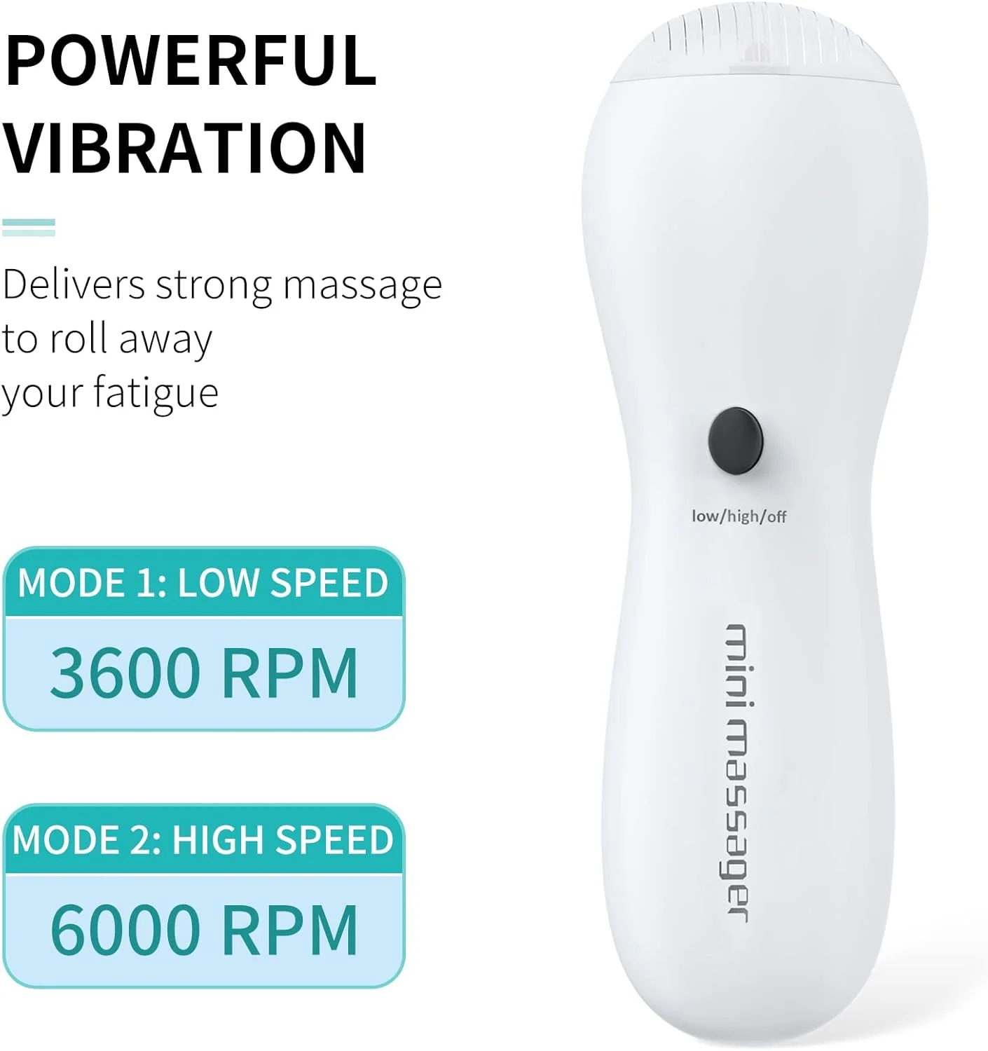 ماساژور پنگوئنی کوچک دستی یونی‌لایف، قابل حمل، سفید، مناسب برای تسکین و ریکاوری صورت، گردن، شانه، کمر، بازو و پا، با باتری کار می کند (شامل نمی شود)