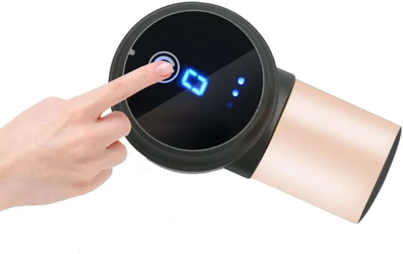 ماساژور فاسیای جیبی صفحه لمسی ال سی دی MZ04، 6 سرعته، ماساژور کوچک بدن، ریلکسیشن عضلات گردن با فرکانس بالا و تسکین درد