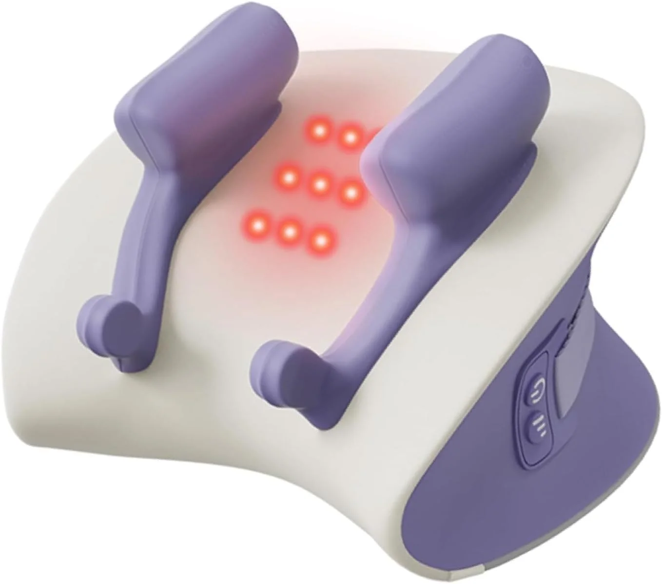 ماساژور گردن شیاتسو با گرما، بالش ماساژور برقی ورز دهنده بافت عمیق با تایمر 10 دقیقه ای برای تسکین درد عضلات کل بدن، دستگاه کشش گردن قابل حمل بی سیم