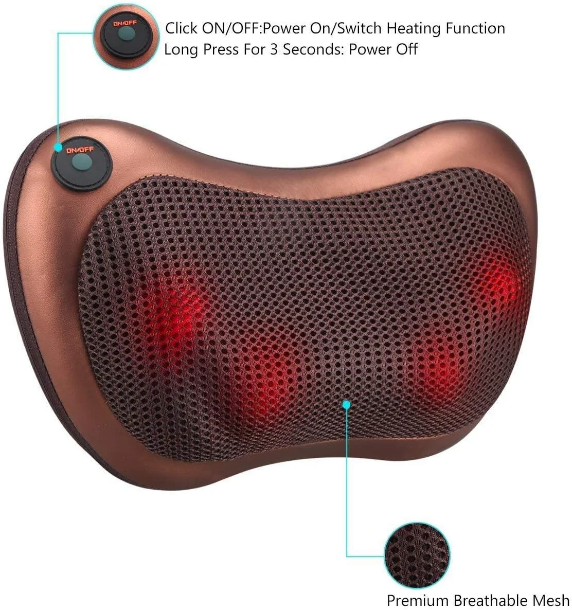 ماساژور گردن و کمر با حرارت و تکنیک شیاتسو