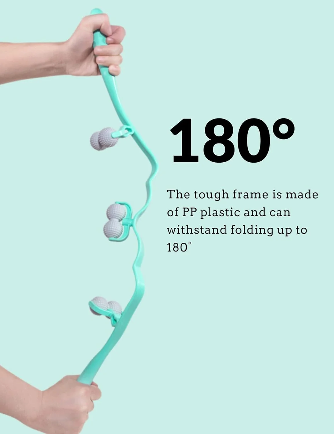 ماساژور گردن ارتقا یافته NALACAL، ماساژور غلتکی 6 توپی، تسکین درد، ماساژور بافت عمیق، ابزار تسکین دستی گردن، ماساژور دستی گردن و پشت، شانه و گردن برای تسکین درد بافت عمیق