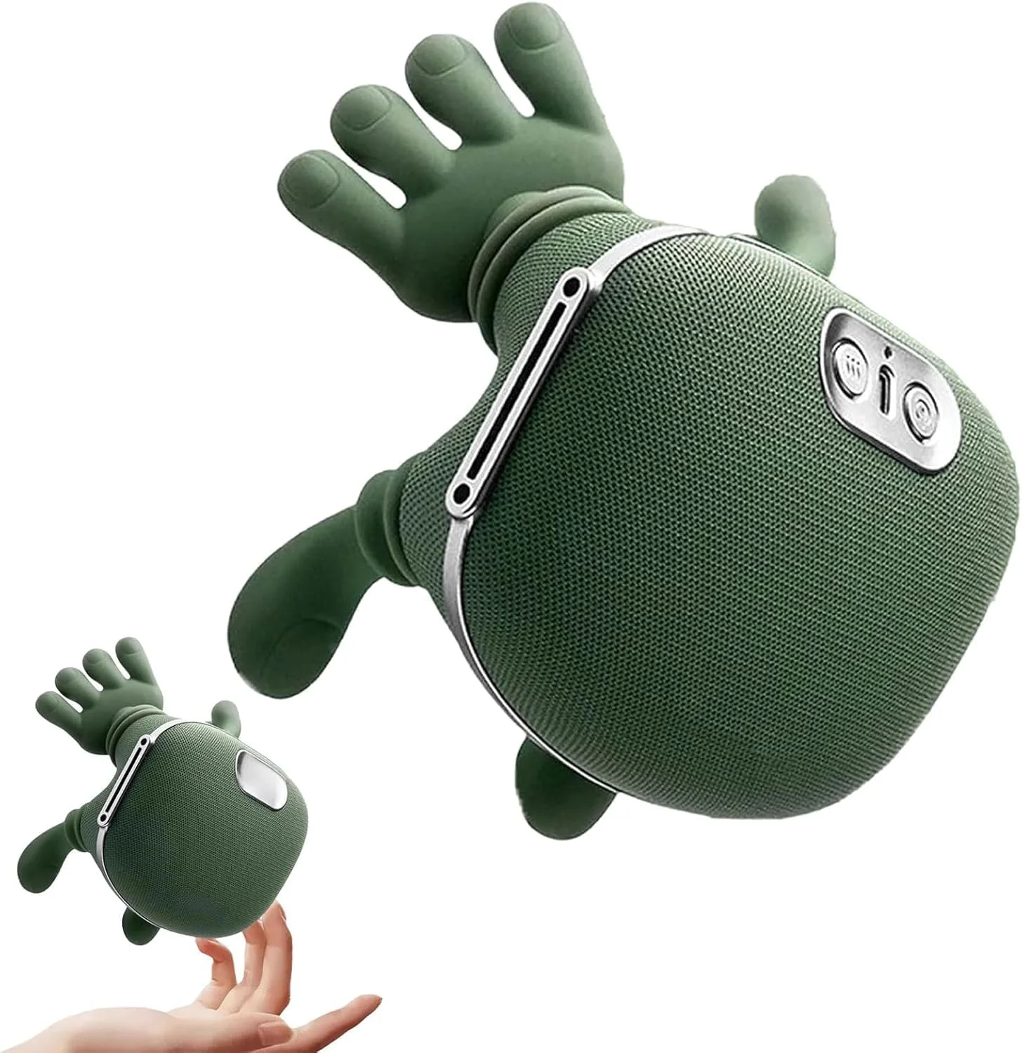 ماساژور گردن و شانه دستی با گرما، 3 حالت، 2 سطح دما، بی سیم، برای کمر و پاها، سبز