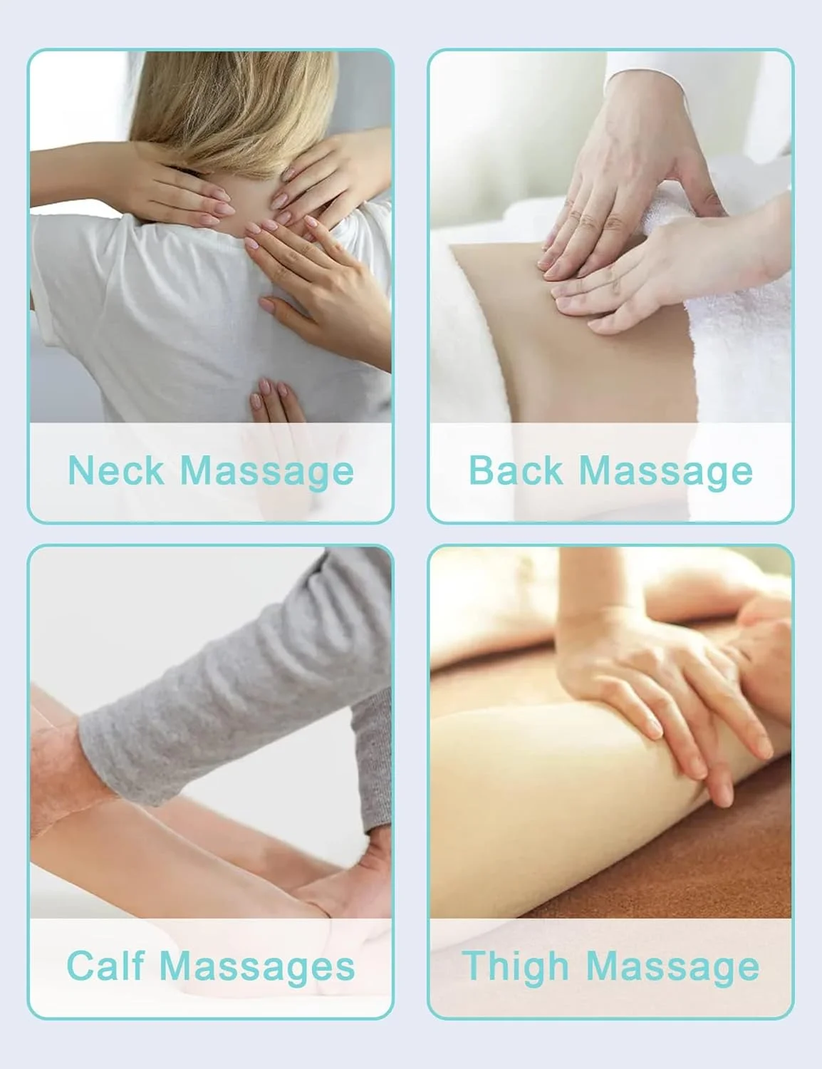 ماساژور گردن NALACAL مدل ارتقا یافته، ماساژور گردن برای تسکین درد بافت عمیق، 6 توپ ماساژ غلتکی، ماساژور شانه، ماساژور دستی گردن، غلتک ماساژور دستی گردن و پشت، ریلکس کننده شانه پا