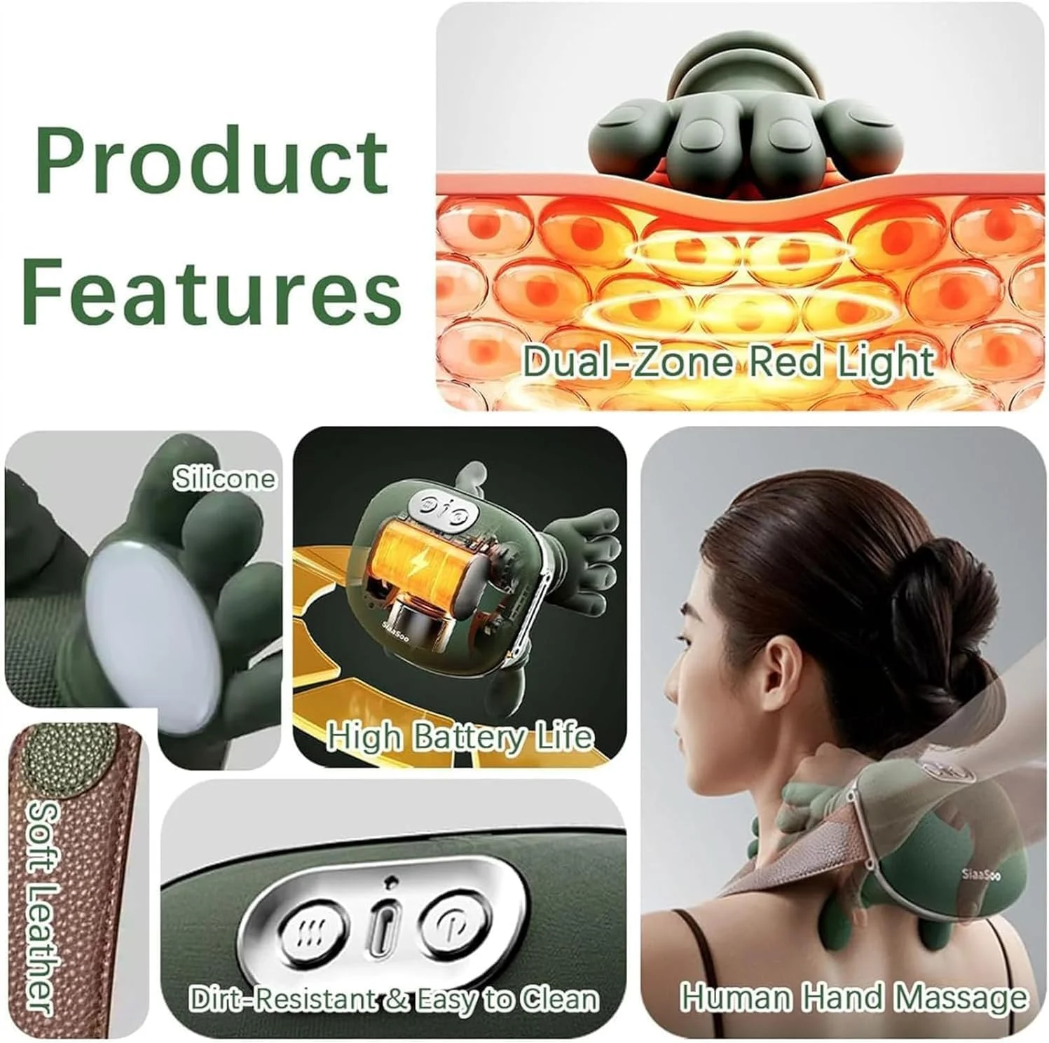 ماساژور شانه و گردن دستی Airlandolists، ماساژ گرمایشی بیونیک با ورز دادن حرارتی، ماساژور دستی N7 با تنظیم 3 سرعته، درمان حرارتی ورزشی سه بعدی برای شانه و گردن ماساژور شانه و گردن دستی Airlandolists، ماساژ گرمایشی بیونیک با ورز دادن حرارتی، ماساژور دستی N7 با تنظیم 3 سرعته، درمان حرارتی ورزشی سه بعدی برای شانه و گردن