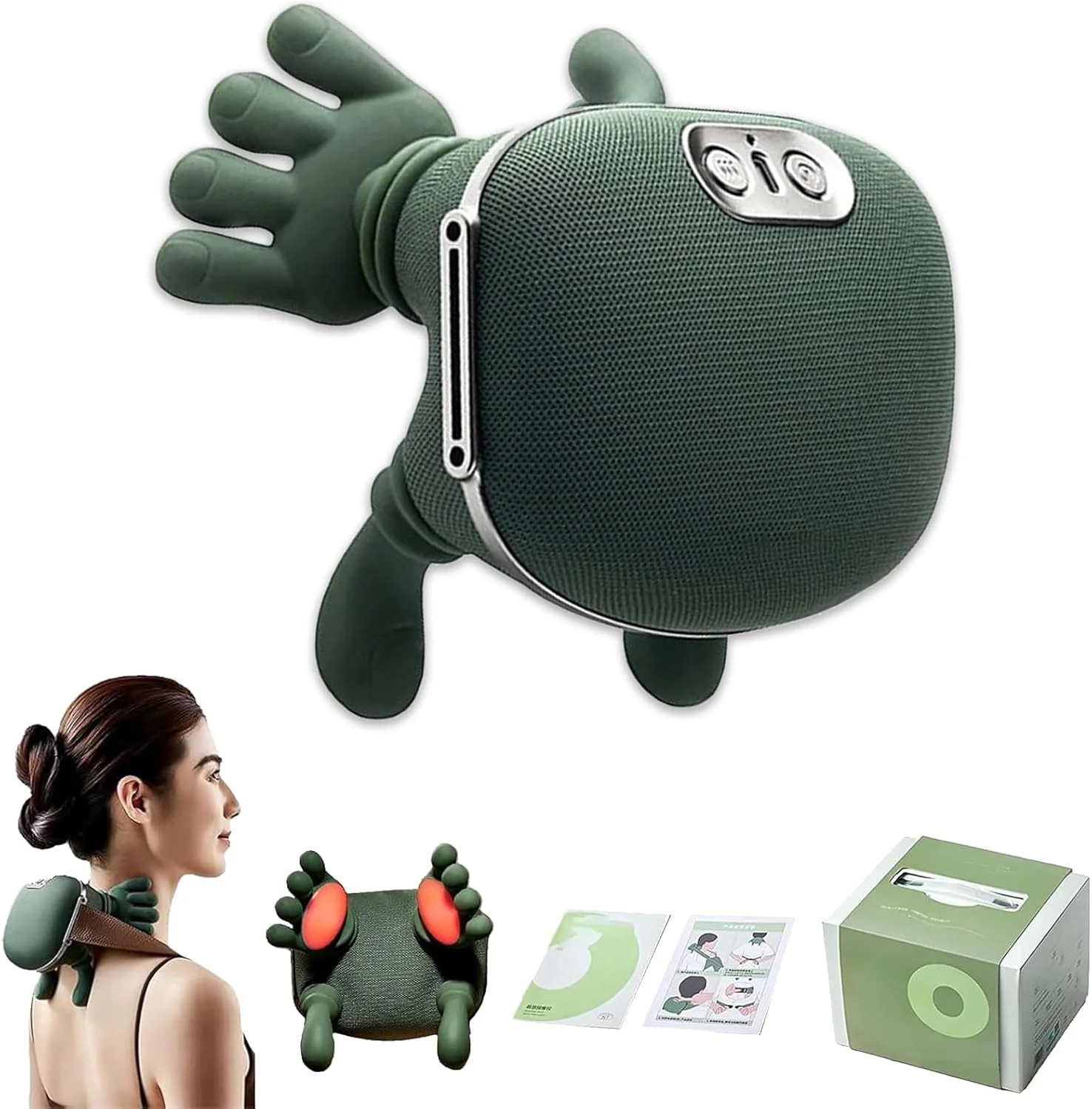 ماساژور گردن و شانه ایرلندولیستز، ماساژور برای شانه، رفع خستگی کمر، ماساژ دستی الکتریکی حرارتی، ورز دادن عمیق بافت سه بعدی، جمع و جور و سبک، تنظیم 3 سرعته ماساژور گردن و شانه ایرلندولیستز، ماساژور برای شانه، رفع خستگی کمر، ماساژ دستی الکتریکی حرارتی، ورز دادن عمیق بافت سه بعدی، جمع و جور و سبک، تنظیم 3 سرعته