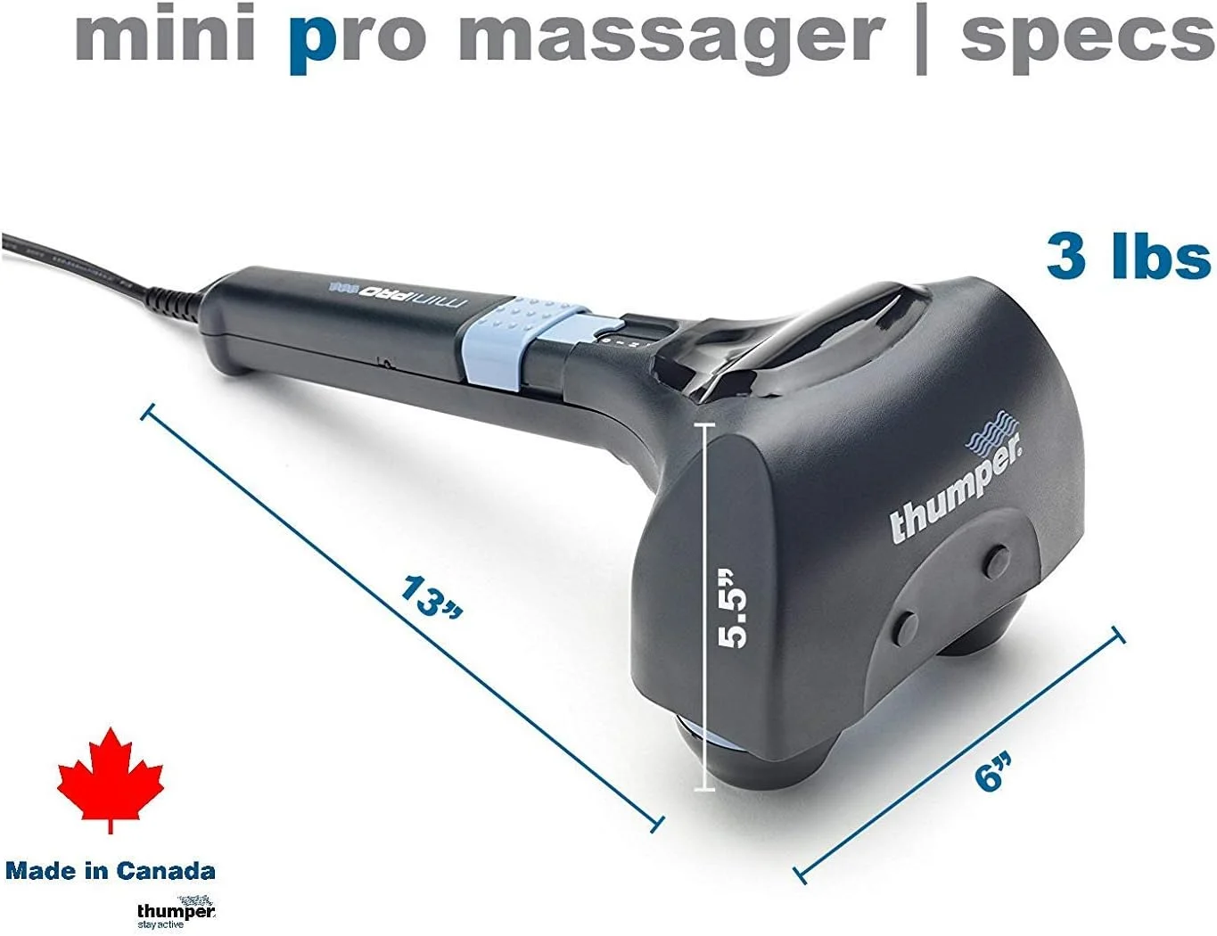 ماساژور دستی ضربه ای Thumper Mini Pro به همراه کیف حمل