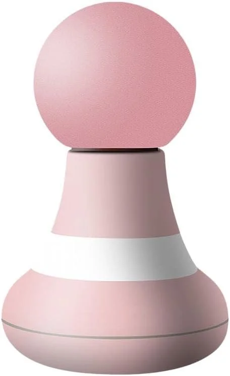 ماساژور دستی کوچک قابل تنظیم با شارژ USB، ماساژور ویبره سبک وزن برای ماساژ پشت، شانه و بدن، هدیه ای برای آرامش (صورتی)