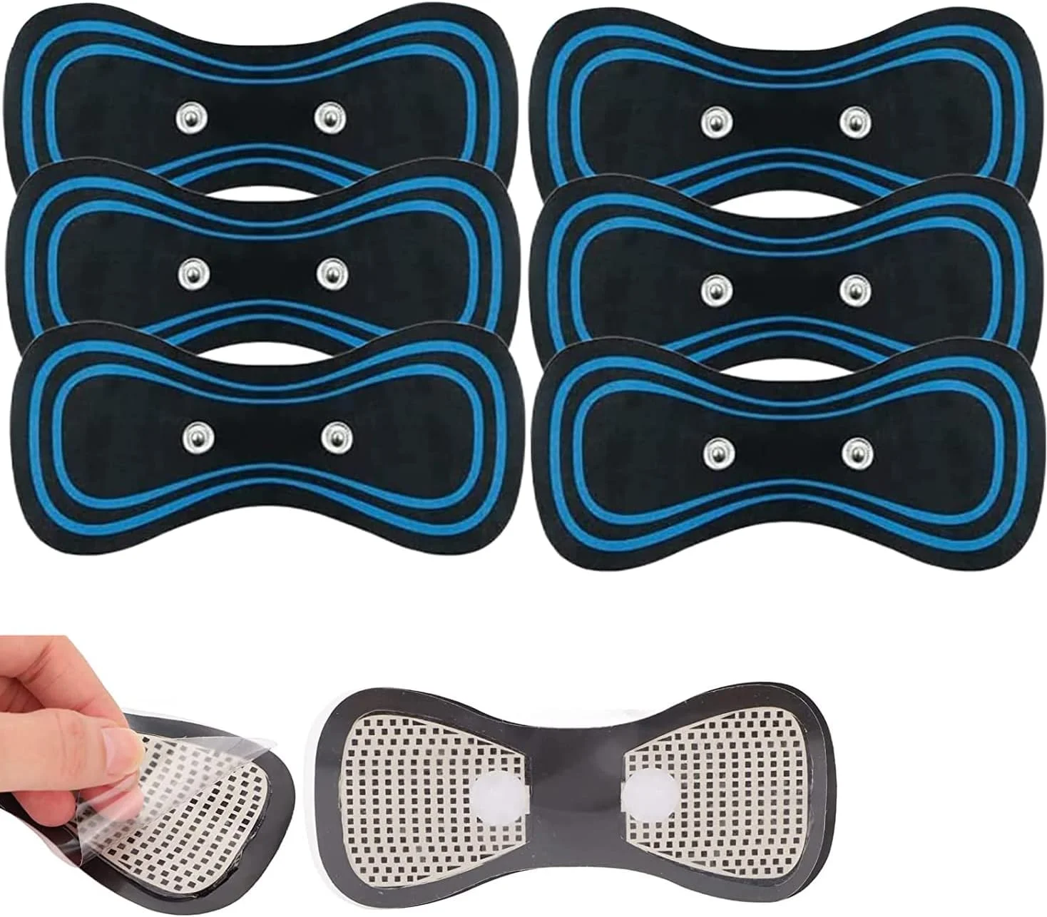 پد ماساژور گردن کوچک، 6 عدد پد ماساژ گردن برای کل بدن با جریان میکرو EMS