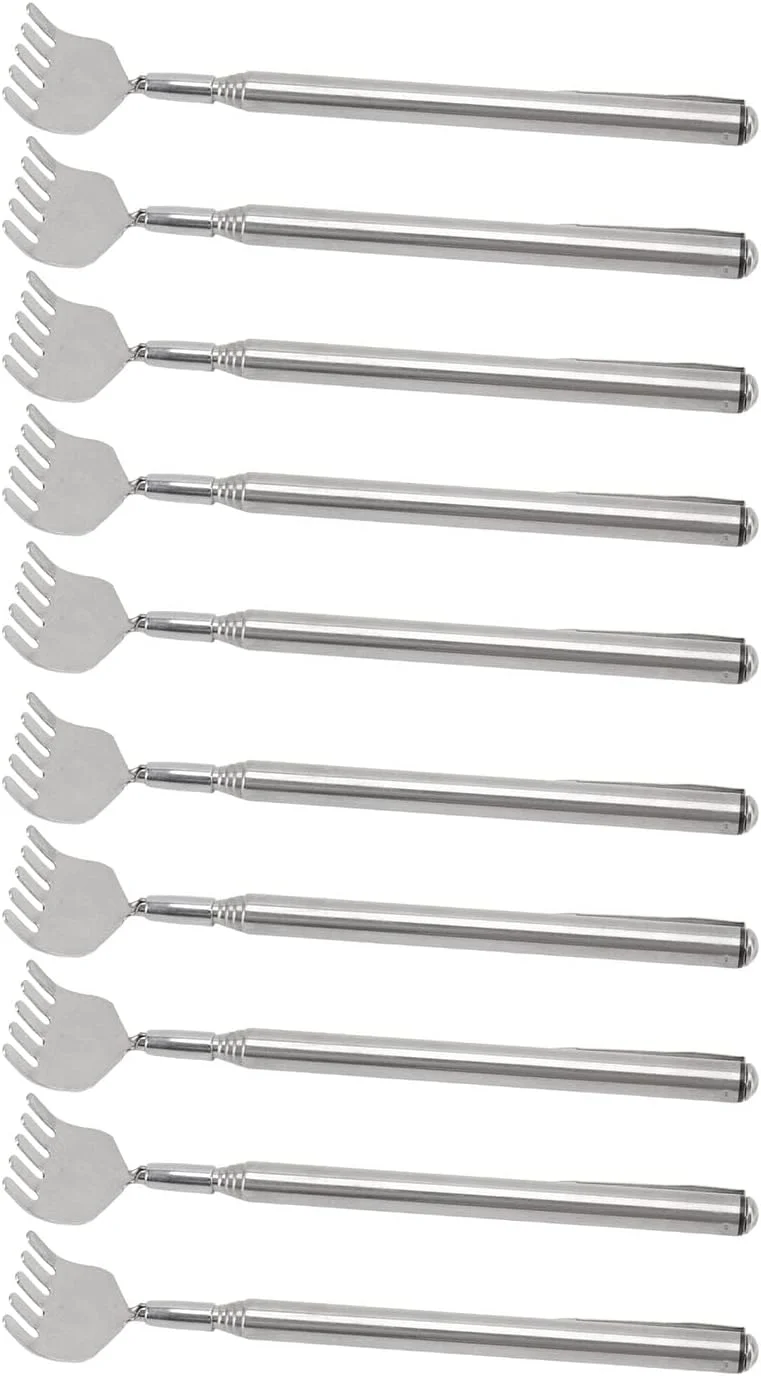 ۱۰ عدد خارش گیر پشت تلسکوپی تاشو کوچک قابل حمل با گیره جیبی برای تسکین خارش