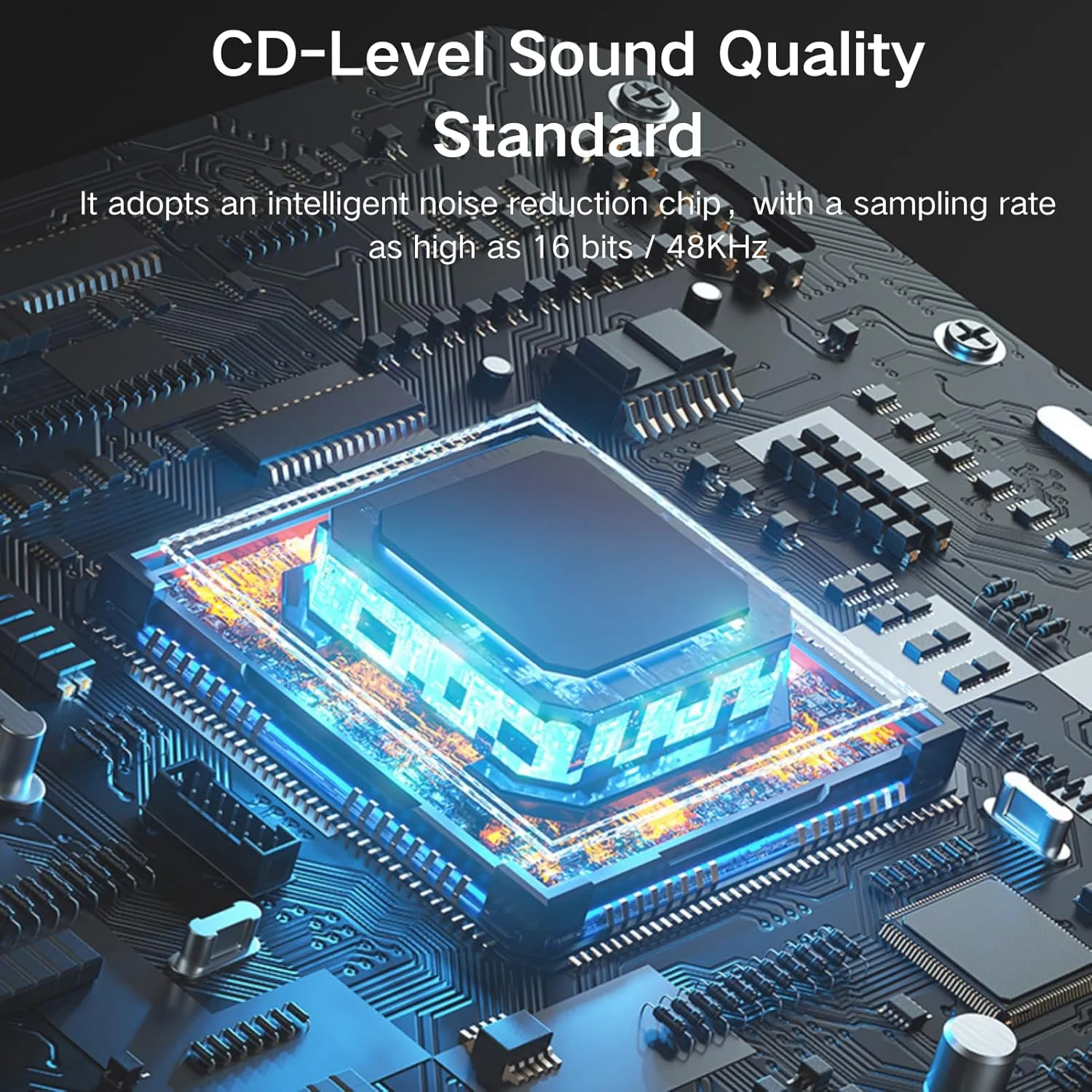 کارت صدای USB قابل حمل HOSONGIN، تبدیل Type-C به 3.5mm، افکت های تغییر صدا، کاهش نویز برای PC، مک، تلفن، بازی، استریم، ضبط