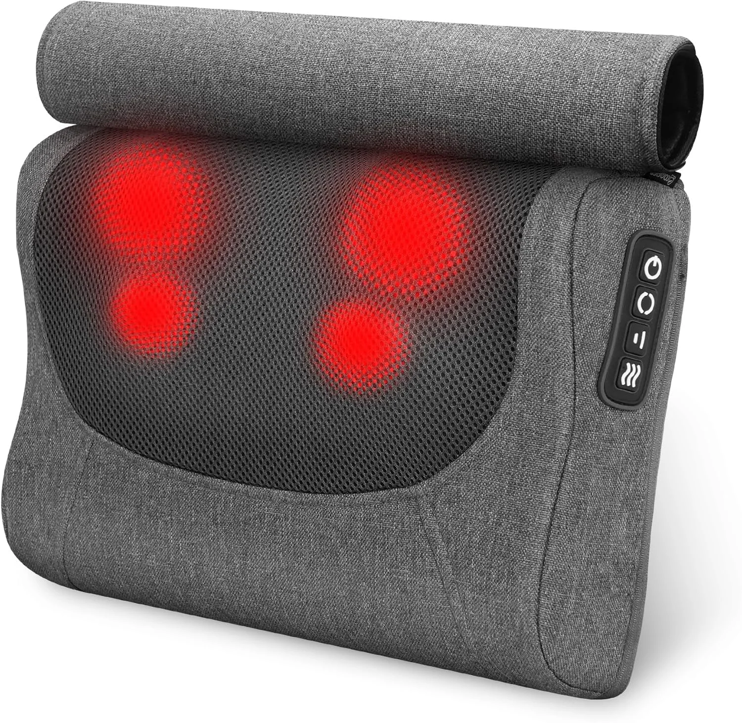 ماساژور کمر کامفایر با گرما، ماساژور شیاتسو پشت و گردن، بالش ماساژ ورزشی بافت عمیق، پشتیبانی کمری هدیه برای زنان و مردان