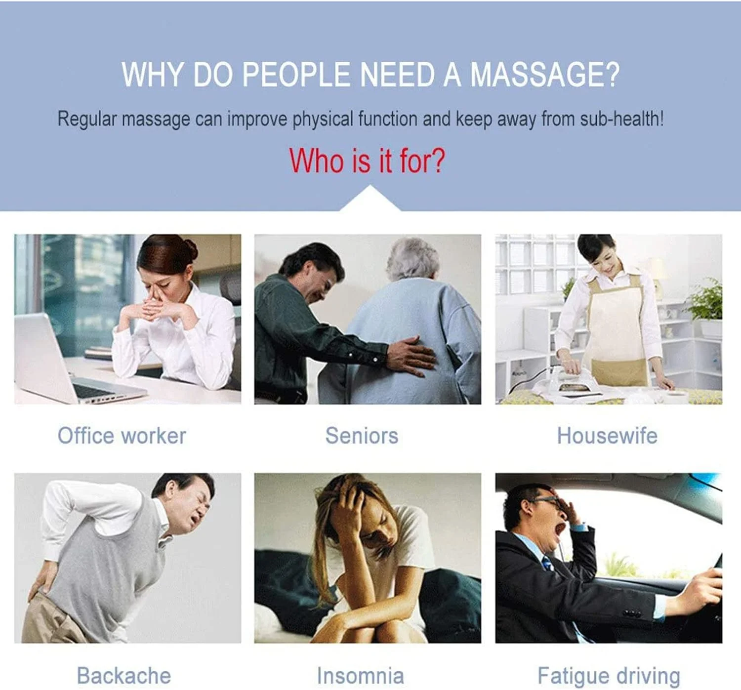 تشک ماساژور تمام بدن با گرما، ماساژ شیاتسو گردن، روکش صندلی ماساژ هوشمند برای تسکین درد کمر و پا