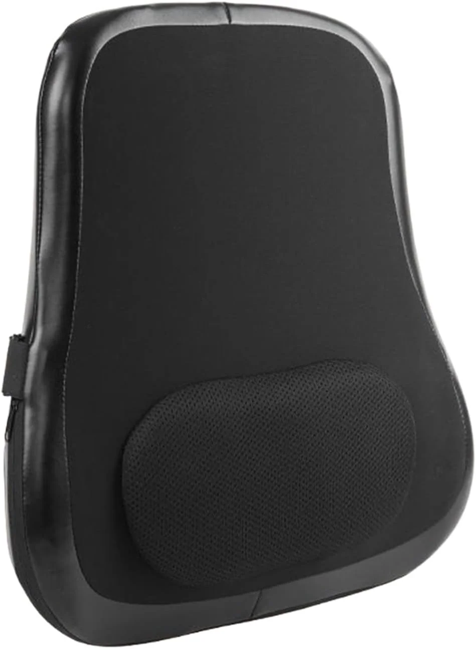 ماساژور گردن و کمر با گرما - ماساژور گرمایشی گردن | کوسن برقی بی سیم برای پشتیبانی از کمر مناسب برای مردان، زنان، ریکاوری ورزشی، مسافرت، صندلی ماشین و خانه