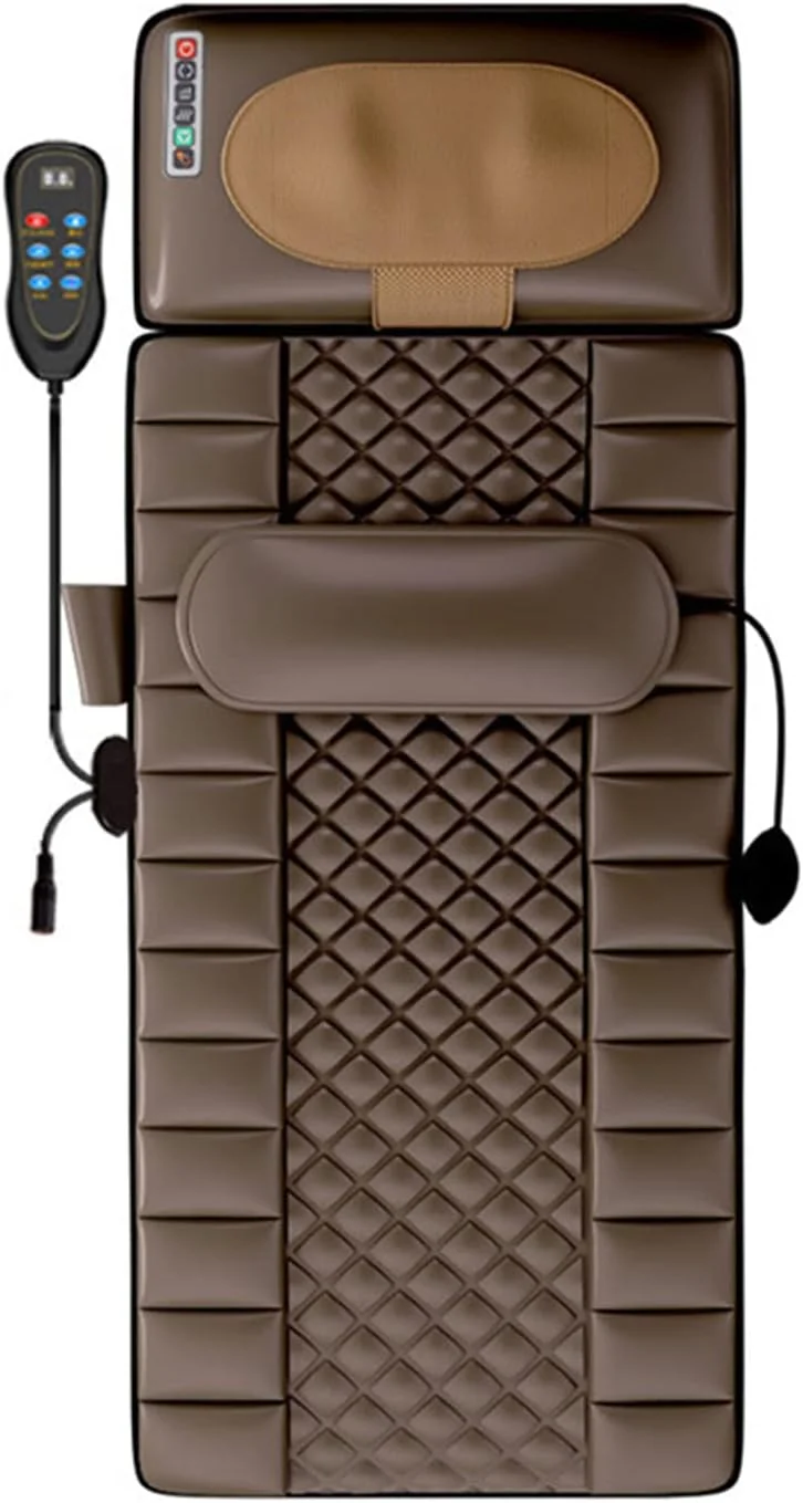 تشک ماساژ گرمایشی با 20 سر ماساژ شیاتسو گردن، پد گرمایشی ماساژ کل بدن، تشک ماساژور برای تسکین درد کمر، عضلات و پا
