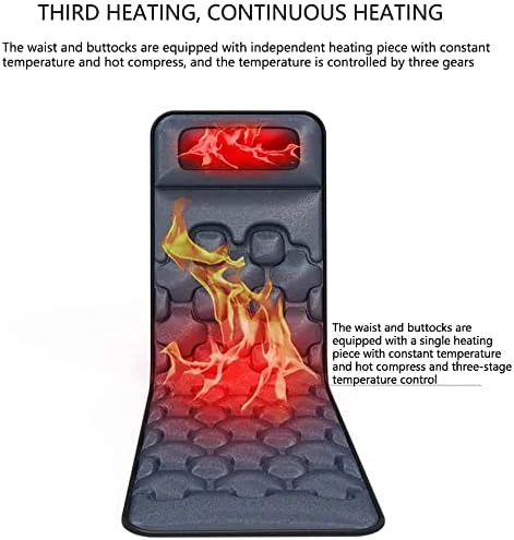 تشک ماساژ شیاتسو، تشک ماساژور برقی گرمایشی کل بدن، تشک ماساژور برای تسکین درد کمر، ستون فقرات و پا