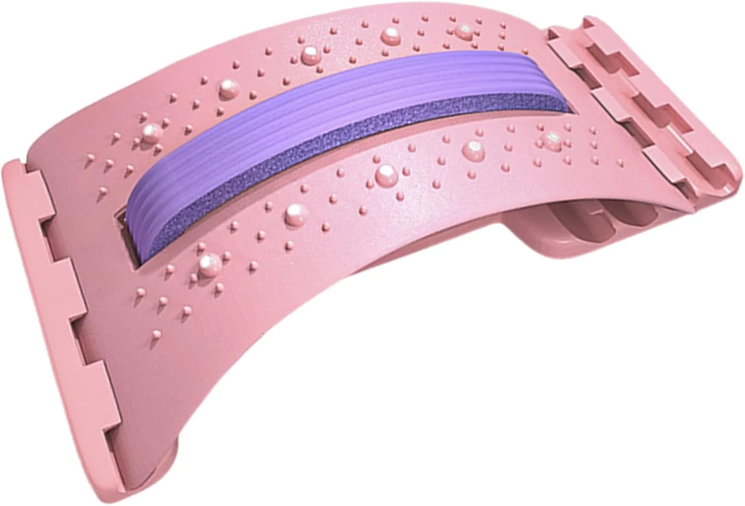 ابزار کشش کمر، ماساژور پشتیبانی ستون فقرات، ابزار ریکاوری ماساژ قابل تنظیم 4 سطح برای تخت خواب، ماشین، استودیو، یوگا، پیلاتس، خانه، مسافرت