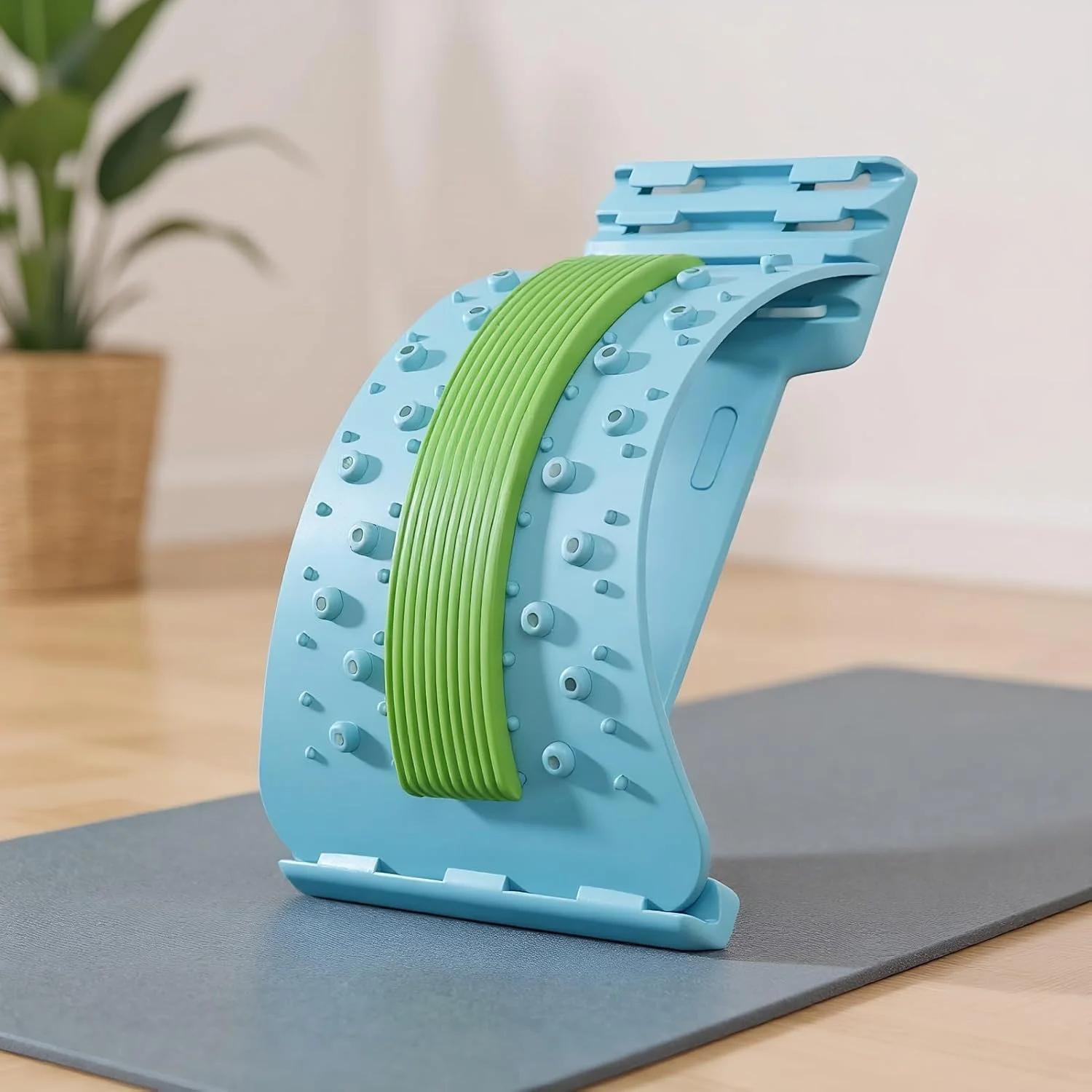 کشش دهنده ستون فقرات، کشش دهنده کمری | تخته کشش ماساژور ارگونومیک ضد لغزش با 3 سطح قابل تنظیم برای رهایی عضلات، مناسب برای مردان، زنان و ورزشکاران