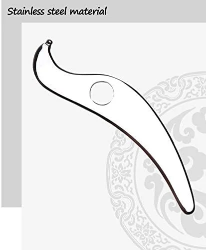 ابزار گوا شا - ابزار ماساژ خراشنده استیل ضد زنگ درجه پزشکی، ابزار IASTM برای آرامش بافت نرم، کاهش سردرد، گردن درد، کمر درد