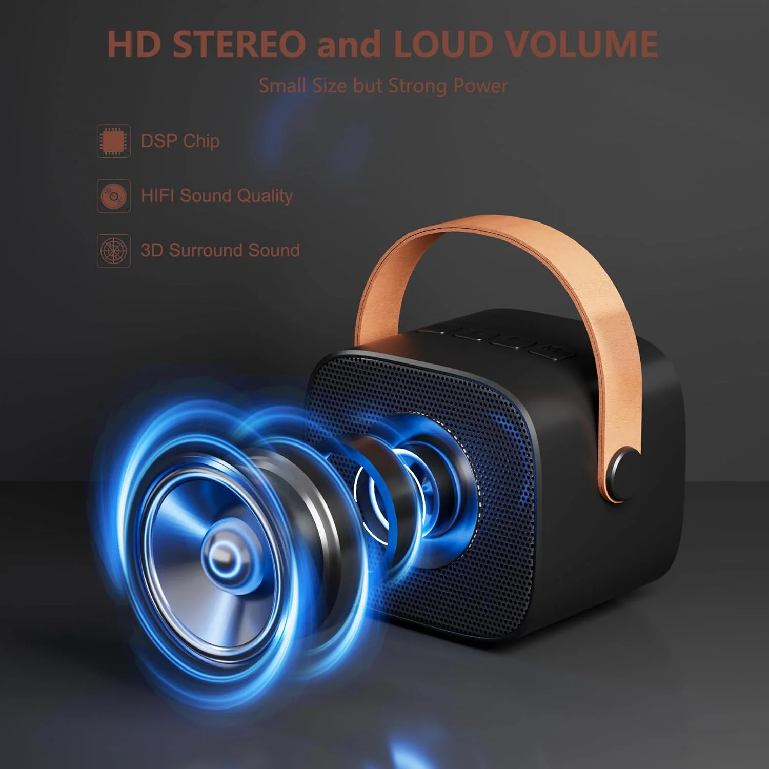 اسباب بازی میکروفون کارائوکه BONAOK با 2 میکروفون، دستگاه کارائوکه بلوتوث برای کودکان و بزرگسالان، پخش کننده کارائوکه قابل حمل، میکروفون برای شارژ، اسباب بازی الکترونیکی کودکان (مشکی)