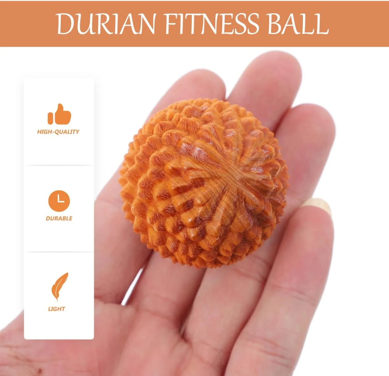 آرتی‌بتر 2 عدد توپ ماساژ چوبی، توپ‌های نقطه ماشه‌ای برای رهاسازی عضلات کمر، پا و بدن