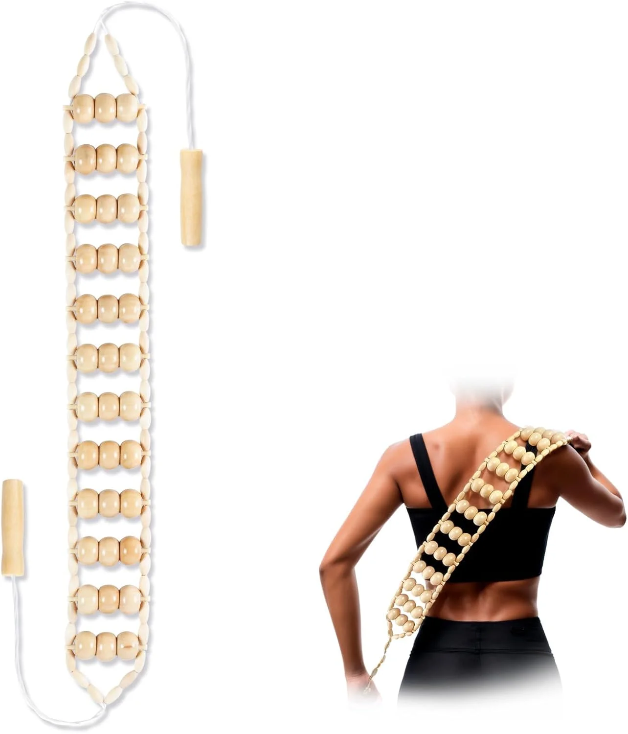 ماساژور غلتکی چوبی آزونی، غلتک ماساژ چوبی، ابزارهای ماساژ چوبی، ماساژور غلتکی، ماساژور حرفه ای برای فرم دهی بدن، کانتورینگ، تسکین عضلات گردن و پا