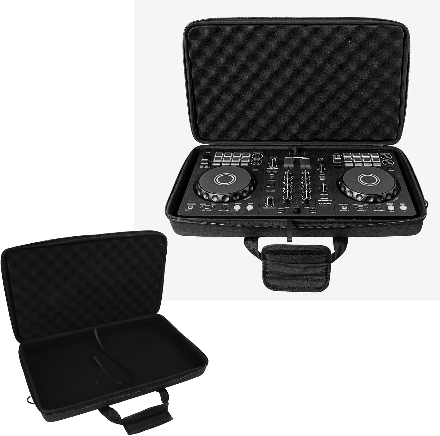 کیف حمل کنترلر DJ اشاتا، کاور ضد خش کنترلر DJ، کیف مسافرتی میکسر با بند شانه قابل تنظیم برای DDJ 400 FLX4 FLX2 برای DDJ 200، برای SB3 SB2 202 برای S2 Mk3