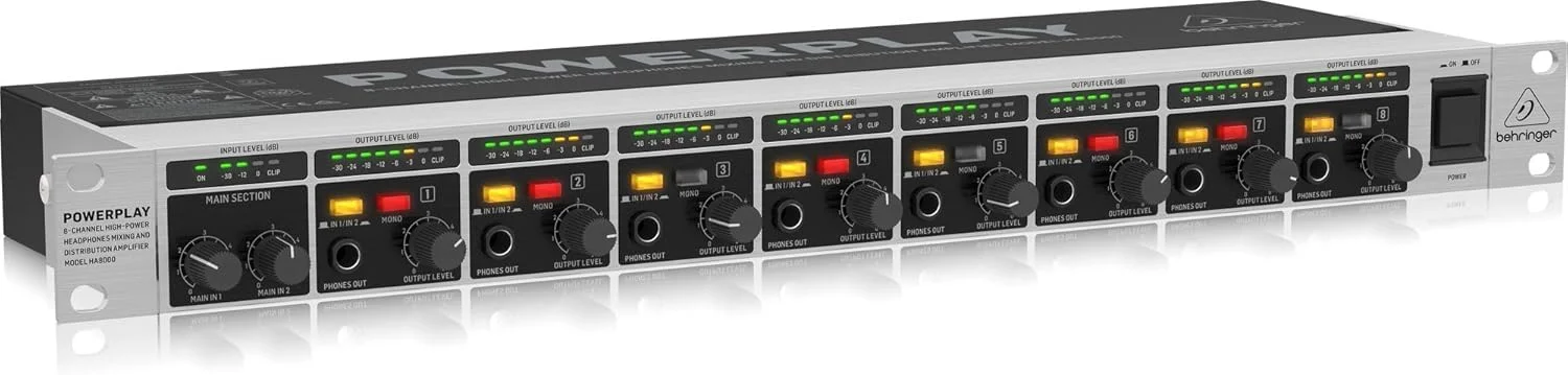 آمپلی فایر Behringer POWERPLAY HA8000 V2 آمپلی فایر Behringer POWERPLAY HA8000 V2