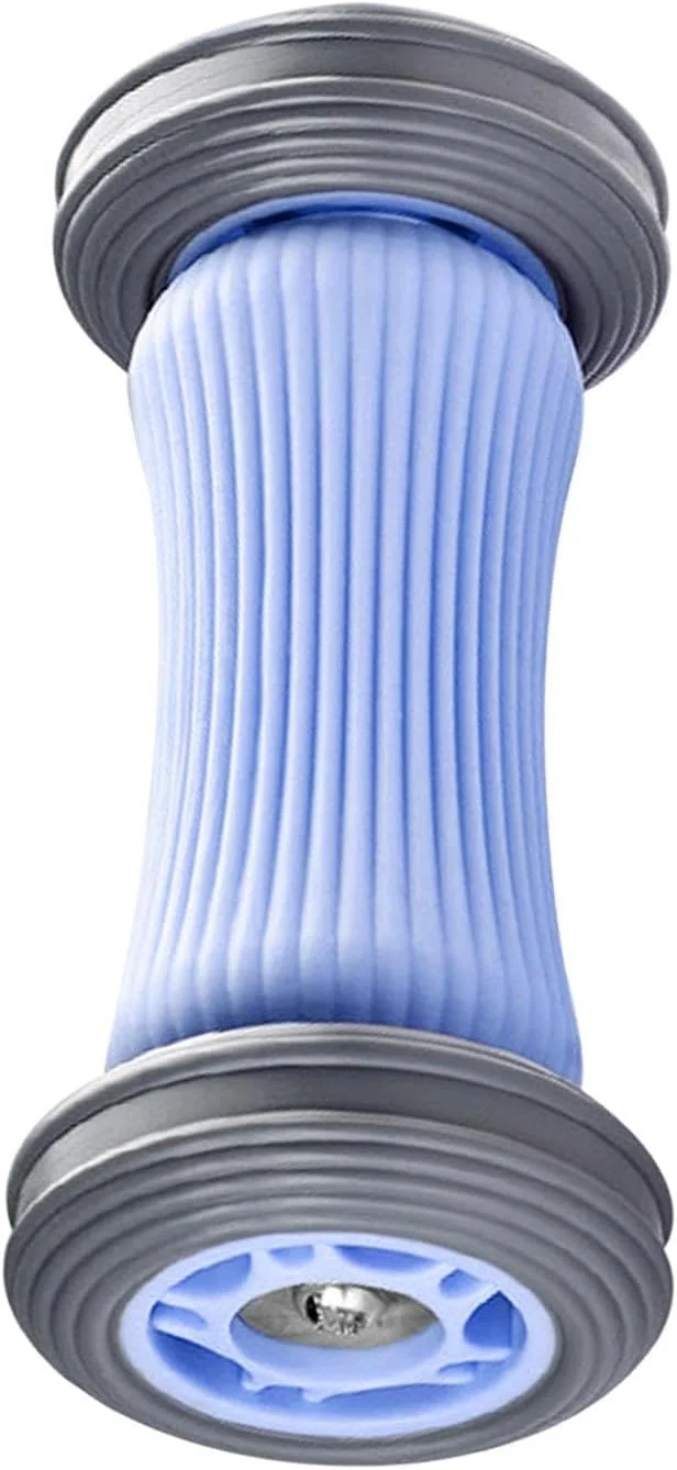 غلتک ماساژ پا NALACAL، ابزار ماساژ پا، ابزار رفلکسولوژی نقطه ماشه ای پا قابل حمل برای پا، پشت، ساق پا، دست، عضلات سفت گردن، غلتک ماساژ پا و بدن، ماساژور لرزشی