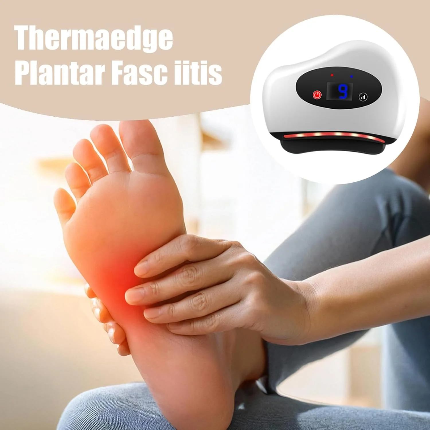 ابزار ماساژور عضلات پا 4 در 1 | ماساژور ویبره عضلات، برای تسکین خستگی بافت عمیق کف پا، ریکاوری ورزشی، گردن، پشت، شانه، خانه، محل کار