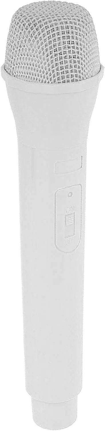 میکروفون اسباب بازی دستی Haofy، میکروفون کارائوکه کودکان با طراحی زیبا، حمل آسان، اسباب بازی تمرینی برای اجرای صحنه، میکروفون شبیه سازی شده برای آموزش (سفید)