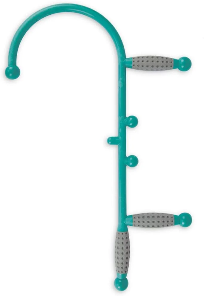 ابزار ماساژ نقطه ماشه ای بدن برای گردن یا کل بدن. شبیه قلاب، این میله ماساژ با دسته های ارگونومیک به اعمال فشار به گره ها برای ابزار رهاسازی میوفاشیال کمک می کند. همراه با دستورالعمل