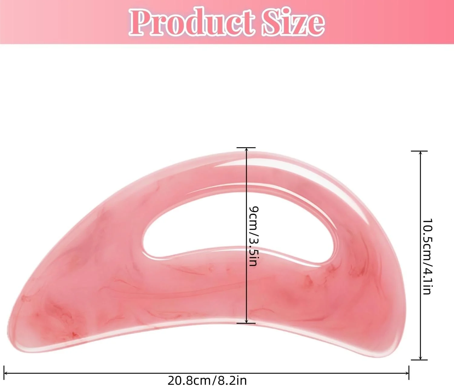 ابزار ماساژ گوا شا بدن، ماساژور بزرگ گوا شا، ماساژور تخلیه لنفاوی، ابزار خراش دادن برای ریلکسیشن عضلات و رفع خستگی با دسته برای صورت، گردن، پشت، پاها و عضلات