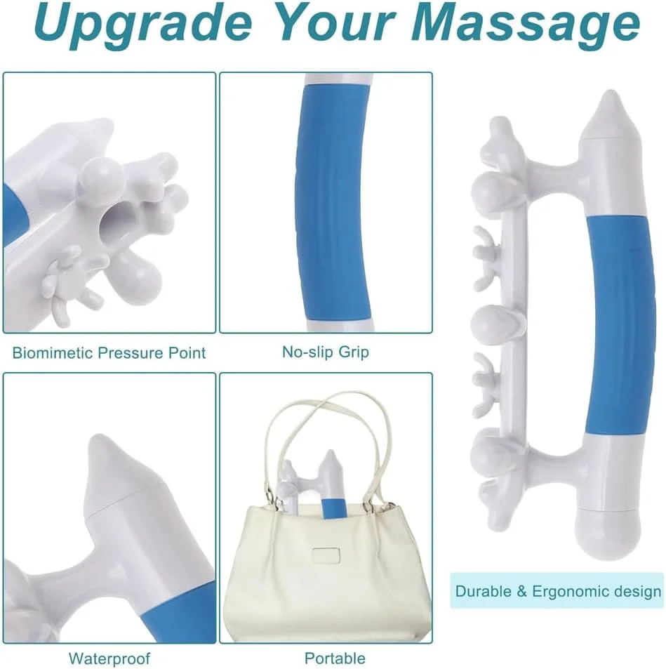 ابزار ماساژ فاسیا، تسکین درد نقطه ماشه ای آزونی، ماساژور رهاسازی میوفاشیال برای گردن، شانه، پاها، آبی