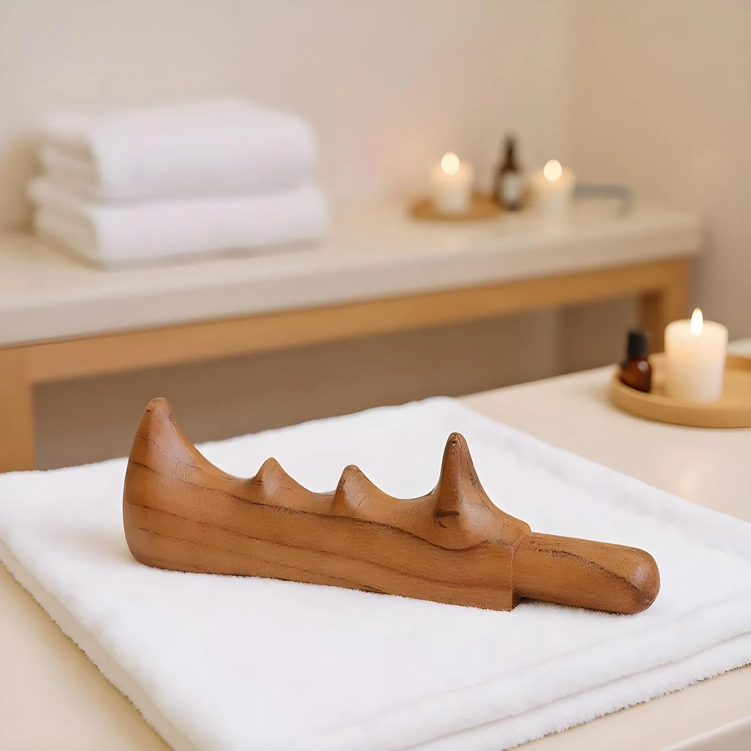 چوب ماساژ گوا شا | چوب ماساژ قابل حمل طبیعی - اسکرابر قابل حمل پوست سر، لوازم مراقبت بهداشتی خراش بدن برای اسپا، خانه، شانه، مسافرت، پا، کمر