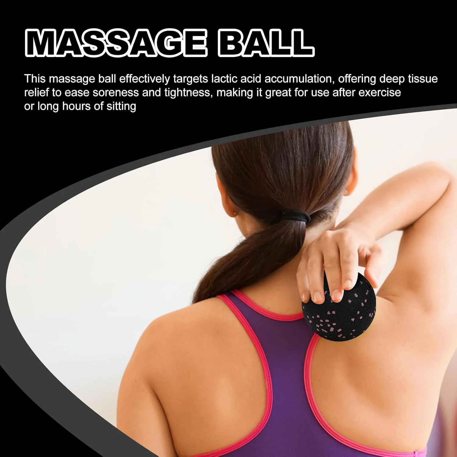 توپ ماساژ پا، توپ ضد لغزش قابل حمل، ماساژور پا | برای زنان، باشگاه خانگی، یوگا، مسافرت، مراقبت روزانه، عضلات و کف پا