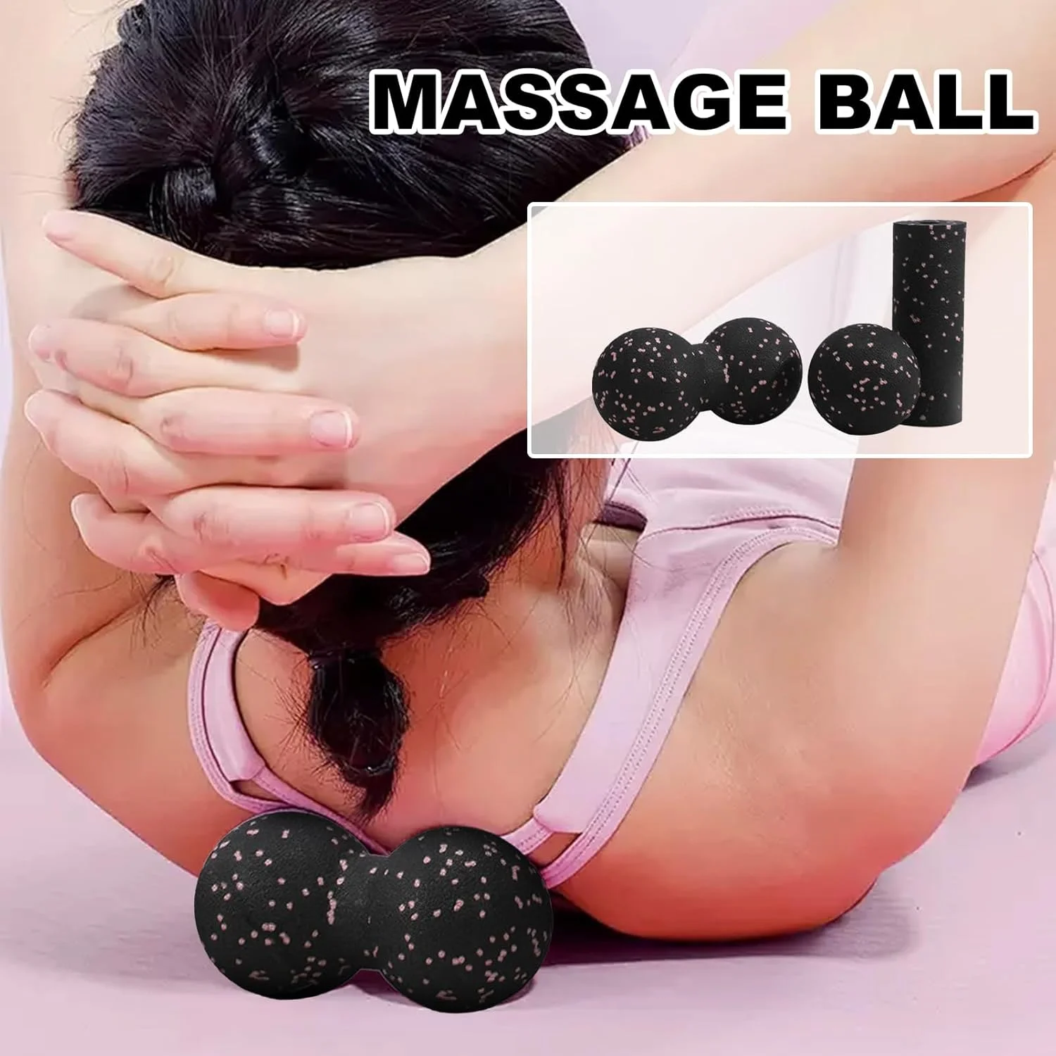 توپ ماساژ برای پا، توپ دستی ضد لغزش، ماساژور پا | برای زنان، باشگاه خانگی، یوگا، مسافرت، مراقبت روزانه از عضلات کف پا