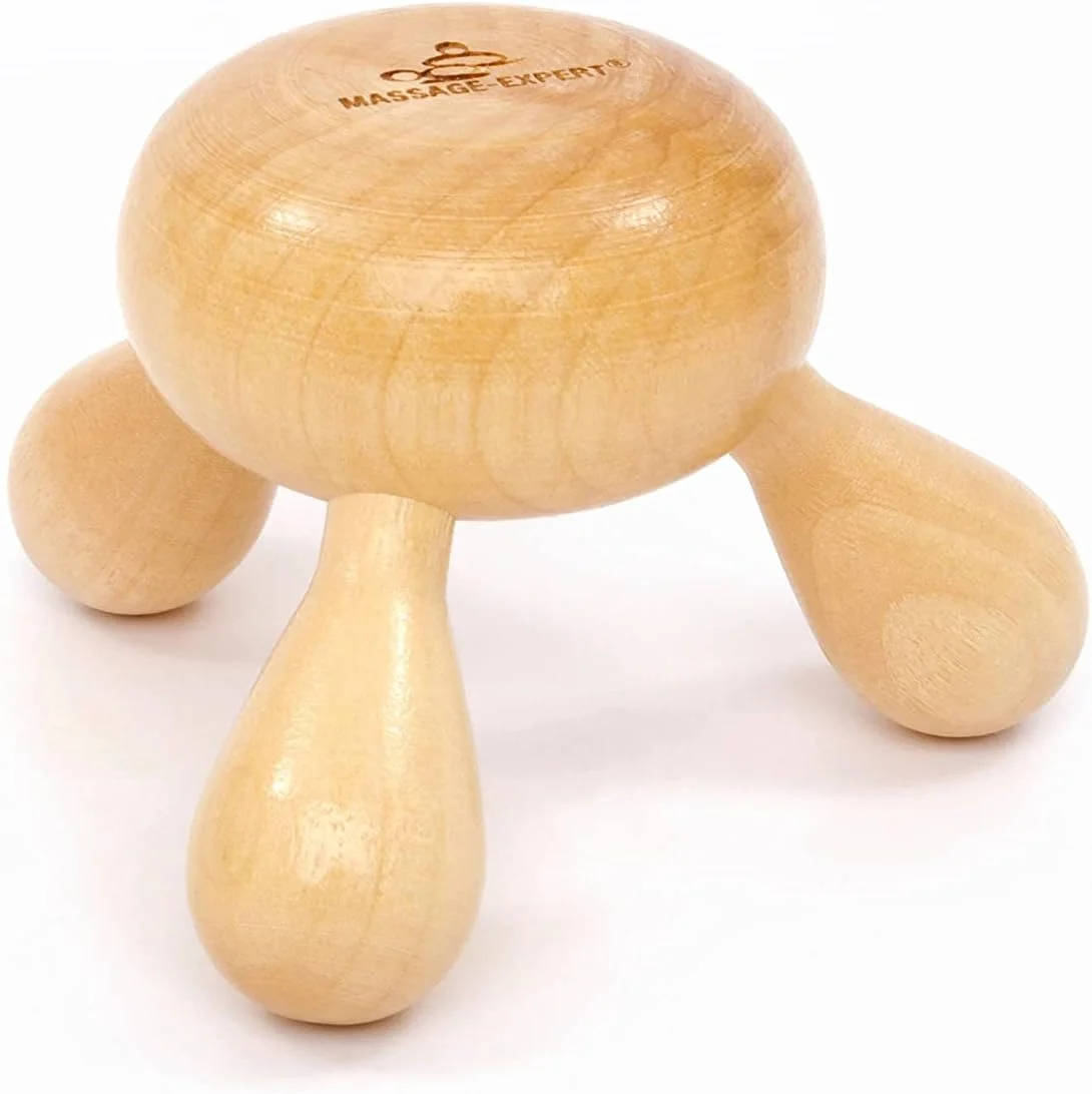 ابزار ماساژ ارگونومیک از جنس چوب گیلاس مقاوم در برابر روغن | مناسب برای ریلکسیشن کمر، گردن، بازوها و پاها | بهداشت عالی به لطف روکش مقاوم در برابر روغن | کیفیت بالا