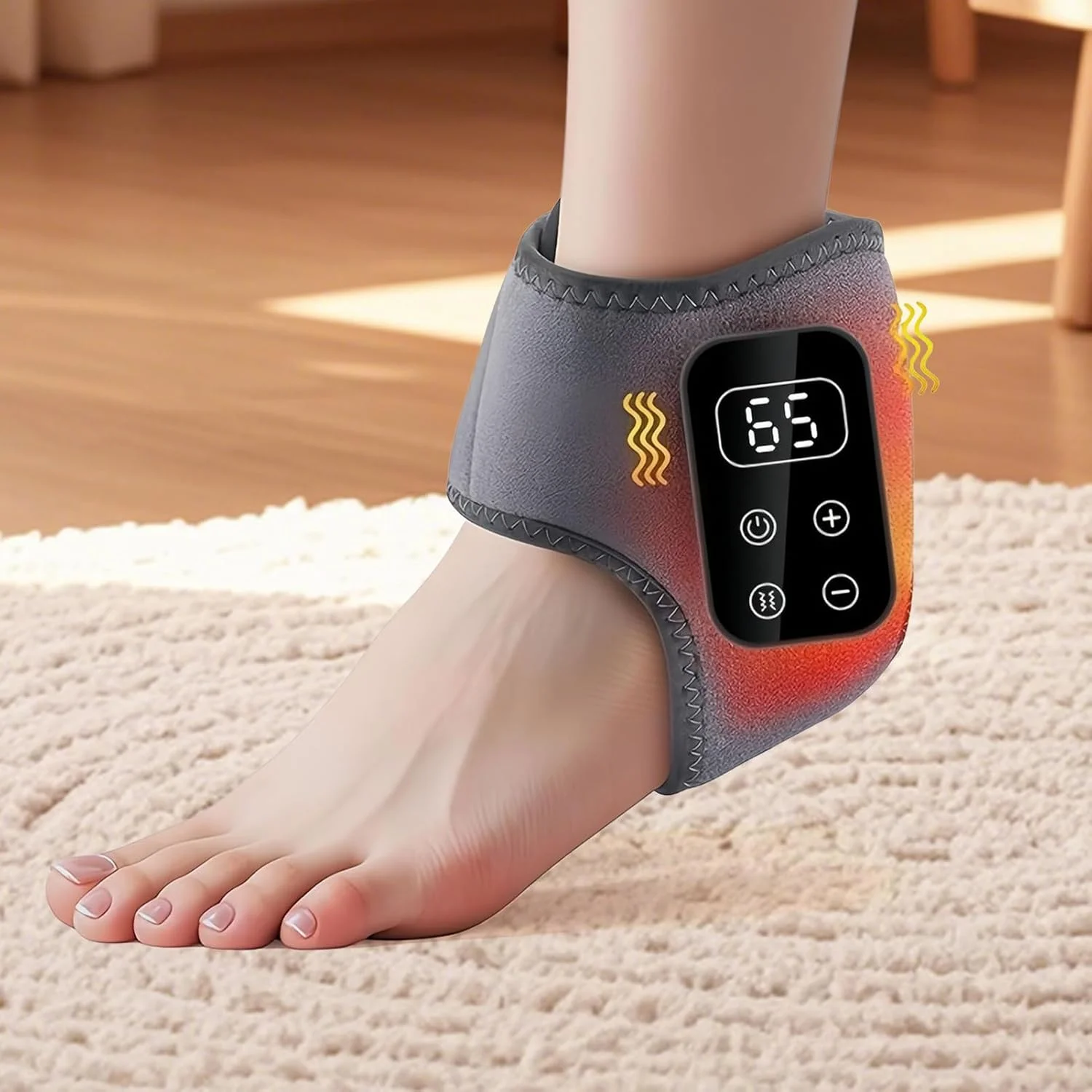ماساژور مچ پا | گرم کننده برقی 5 حالته، پد حرارتی مچ پا، برای آقایان و سالمندان، مناسب استفاده روزانه و مراقبت از پا در خانه، مسافرت و محل کار