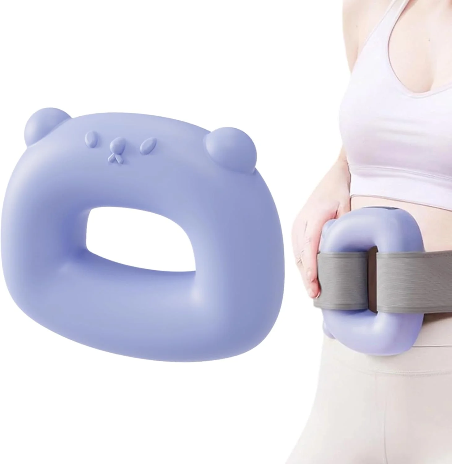 حلقه ماساژ | 2 حالت 8 سطح ماساژور فاسیای ارگونومیک الکتریکی - دستگاه قابل حمل با کمربند برای ریلکسیشن پاها، کمر، شکم، گردن، بازوها و ریکاوری گره عضلانی باشگاه