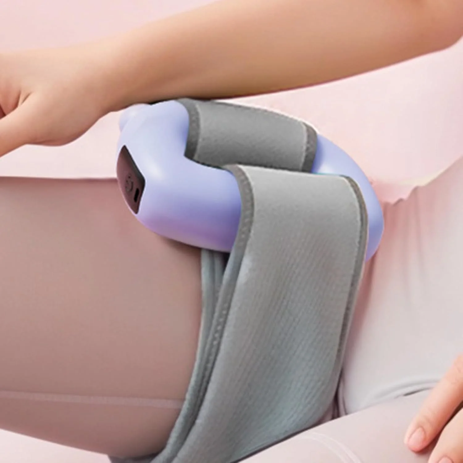 حلقه ماساژ | 2 حالت 8 سطح ماساژور فاسیای ارگونومیک الکتریکی - دستگاه قابل حمل با کمربند برای ریلکسیشن پاها، کمر، شکم، گردن، بازوها و ریکاوری گره عضلانی باشگاه