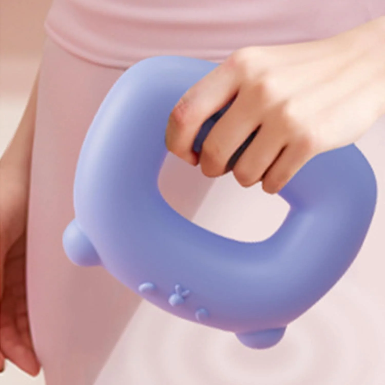 حلقه ماساژ | 2 حالت 8 سطح ماساژور فاسیای ارگونومیک الکتریکی - دستگاه قابل حمل با کمربند برای ریلکسیشن پاها، کمر، شکم، گردن، بازوها و ریکاوری گره عضلانی باشگاه