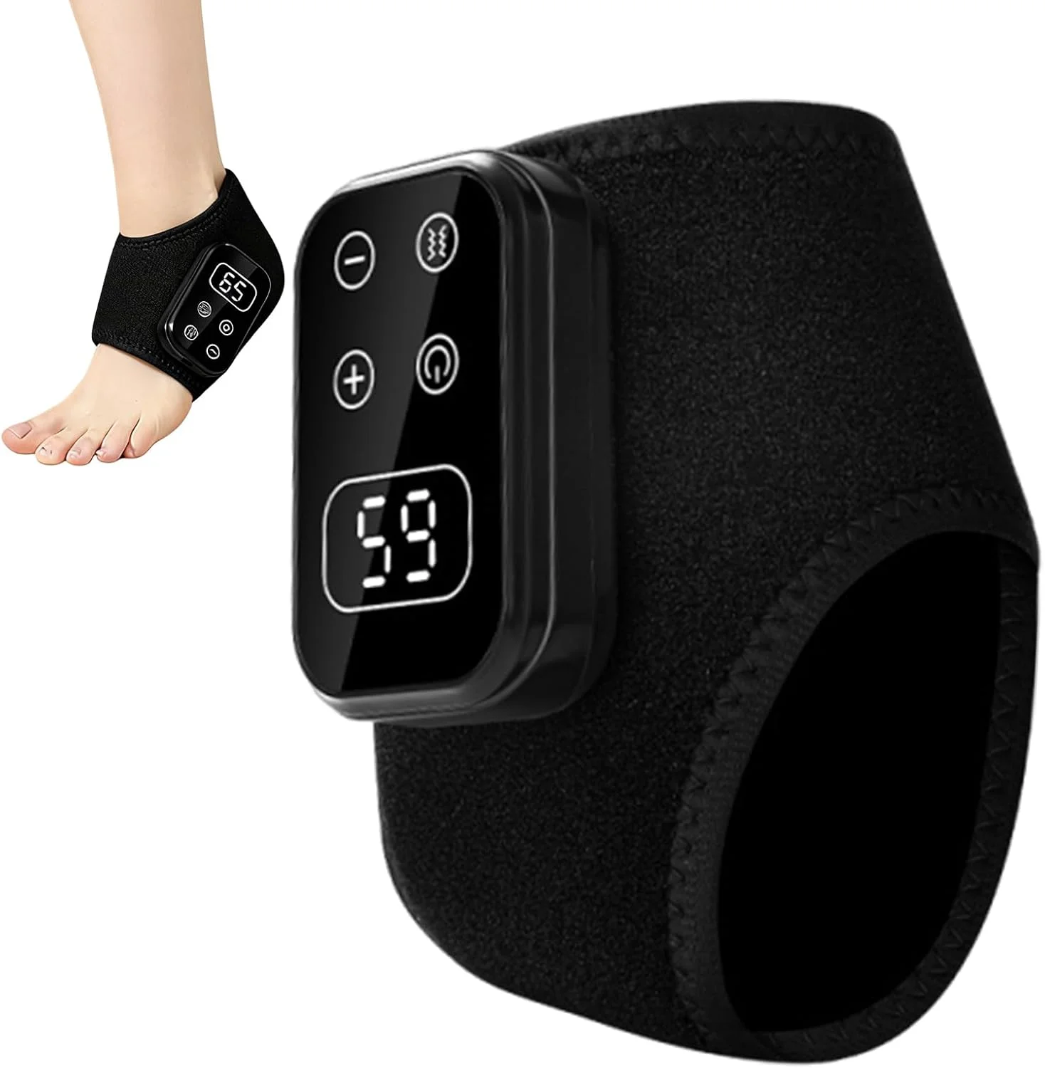 ماساژور مچ پا | گرم کننده برقی 5 حالته | پد گرمایشی مچ پا، برای آقایان، سالمندان، آسایش روزانه، مراقبت از پا، منزل، مسافرت، محل کار