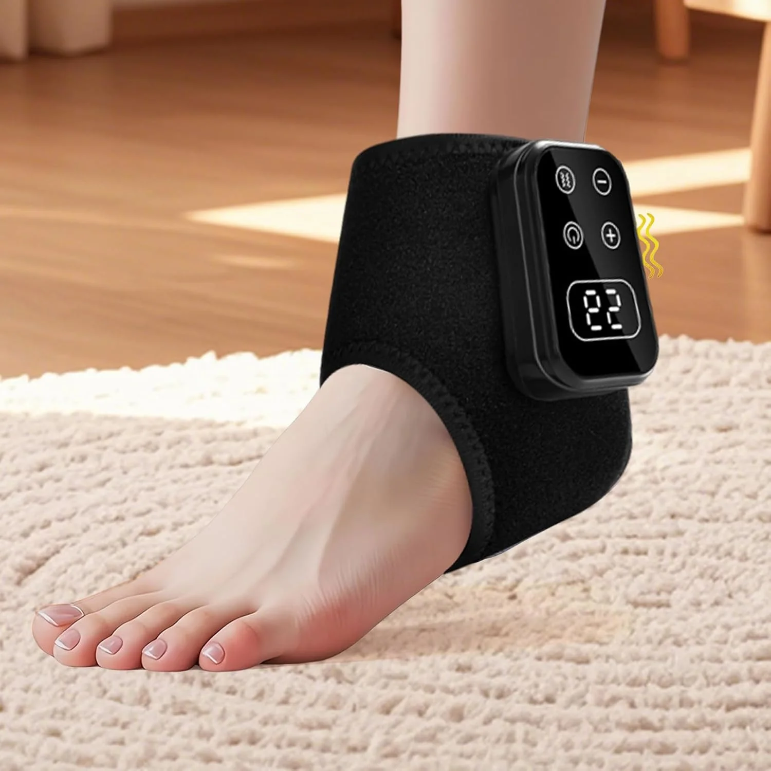 ماساژور مچ پا | گرم کننده برقی 5 حالته | پد گرمایشی مچ پا، برای آقایان، سالمندان، آسایش روزانه، مراقبت از پا، منزل، مسافرت، محل کار