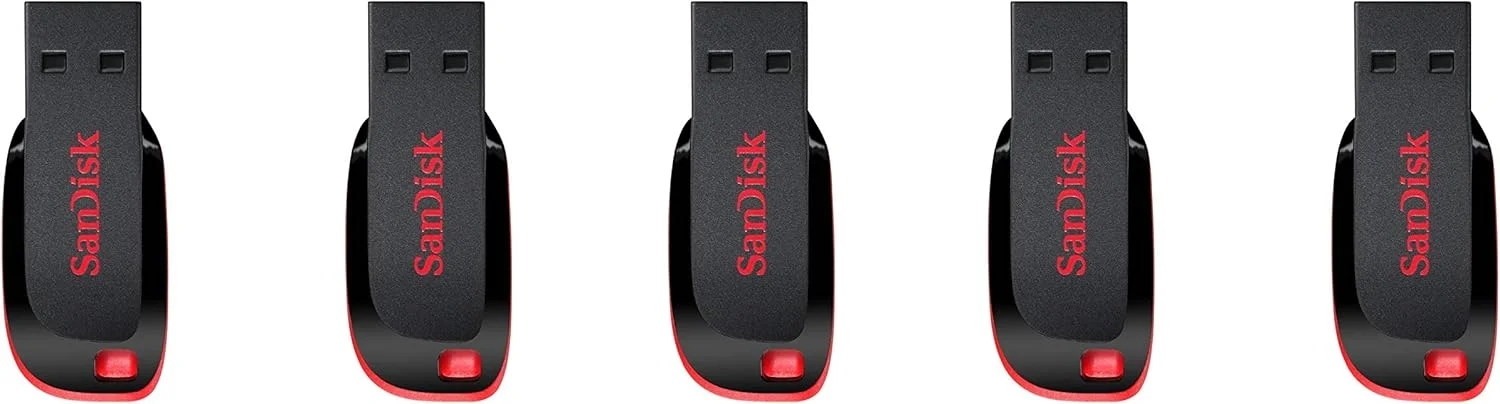 فلش مموری 32 گیگابایتی سن‌دیسک کروزر بلید USB 2.0 (SDCZ50-032G) بسته چندتایی SDCZ50-032G-5PK