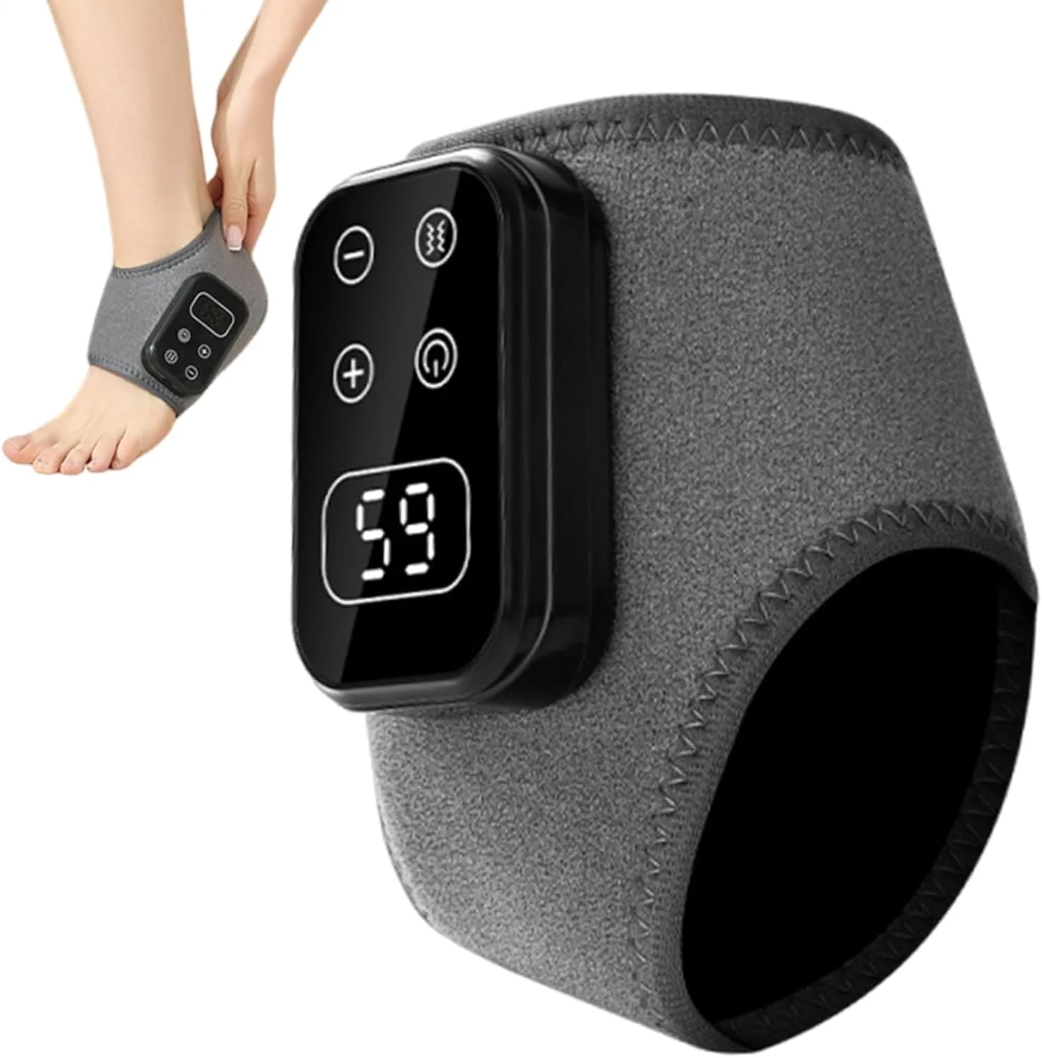 ماساژور مچ پا | ماساژور برقی 5 سرعته، گرم کننده حرارتی مچ پا، برای مراقبت روزانه از پا، آسایش، تولد، منزل، مسافرت، دفتر کار آقایان، بانوان و سالمندان