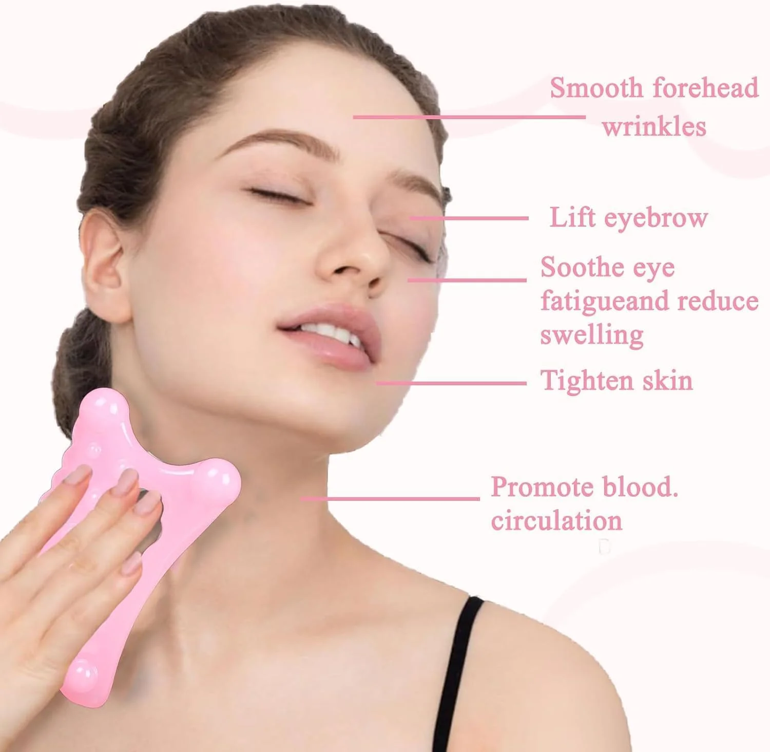 ابزار گوا شا BIGTHREE، ابزار تمام بدن با تخته خراش صورت و تخته ماساژ سر برای سلولیت، فرم دهی و تسکین درد، برای استفاده پا، گردن، کمر، صورت، ایده آل برای اسپا خانگی و هدایای تعطیلات